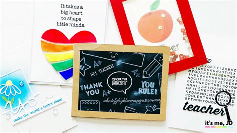 5 Handmade Card Ideas That Teachers Will Love