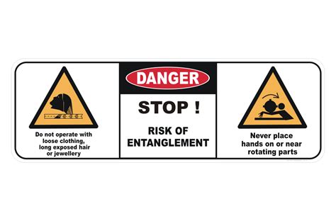Entanglement Hazard Sign National Safety Signs Online