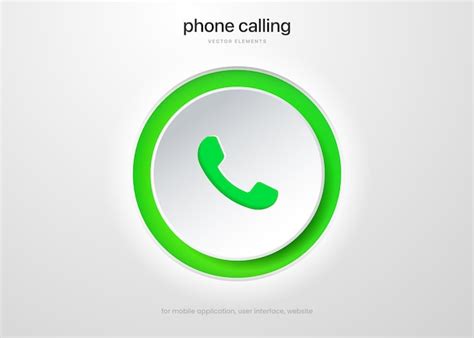 Premium Vector 3d Phone Icon Incoming Call Calling Mobile Voice