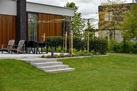 Moderne en strakke tuinen voorbeelden fotos en ideeën Booiman Tuinen