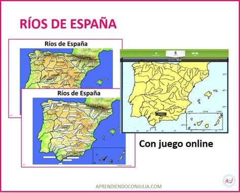 Los Ríos De España Mapa Interactivo