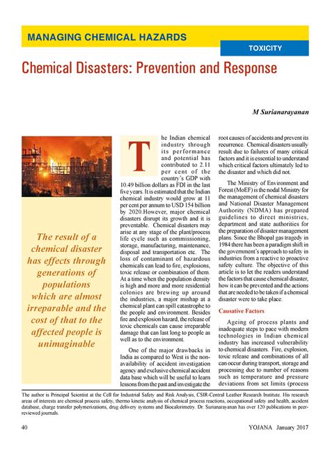 4 Chemical Disasters Prevention And Response Managing Chemical