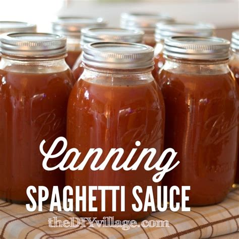 Canning Homemade Pasta Sauce Recipe