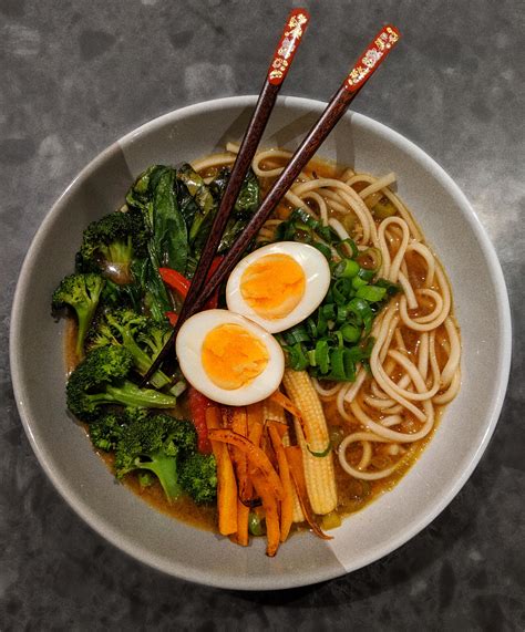 Homemade Vegetarian Miso Ramen R Ramen