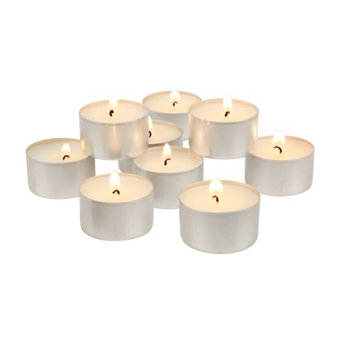 Stonebriar Unscented Long Burning Tealight Candles With 6 7 Hour Burn