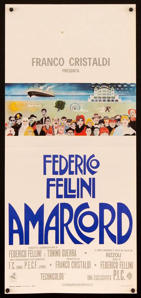 amarcord vintage italian movie poster