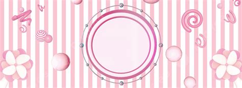 Pink Lovely Fresh Stripe Background Cartoon Windmill Flower Circle