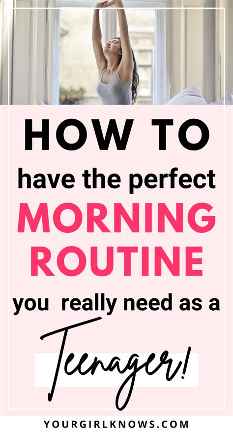The Most Productive Morning Routine For Teenage Girls Yourgirlknows