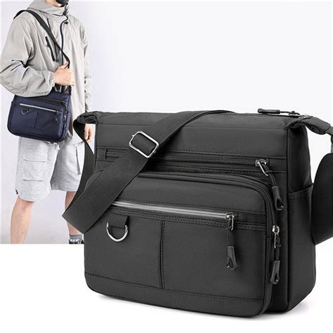 Mens Messenger Bag Crossbody Bags Nylon Shoulder Bag Man Purses And