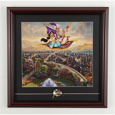 Thomas Kinkade Aladdin 16x16 Custom Framed Print Display With