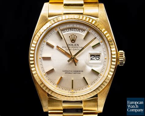 Rolex 1803 1803 Day Date 18k Yellow Gold Circa 1973 Original Papers