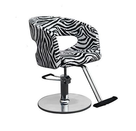 Zebra Black And White Salon Styling Chair Hair Equipment Furniture