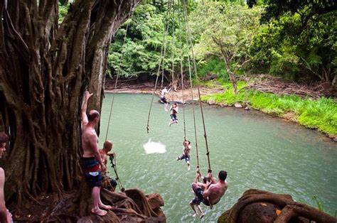 Rope Swing At Kipu Falls In Kauai Travel Blog Direction And Places To