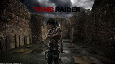 Tomb Raider Lara Croft Bow Arrow Rain Hd Wallpaper Games Wallpaper Better