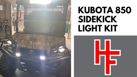 Kubota 850 Sidekick Light Kit Youtube