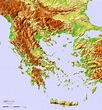Grecia mapa de ayuda - mapa en relieve de Grecia (Sur de Europa - Europa)