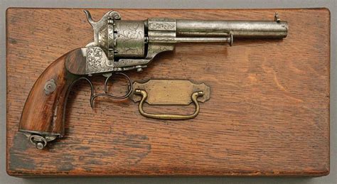 Sold Price Cased Engraved Lefaucheux Model 1854 Single Action Pinfire