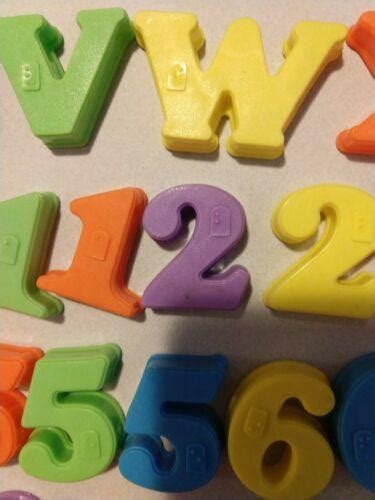 62 Lot Playskool Complete Alphabet Lettersnumbers Braille Plastic