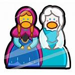 Elsa Anna Penguin Frozen Icon Wiki Olaf
