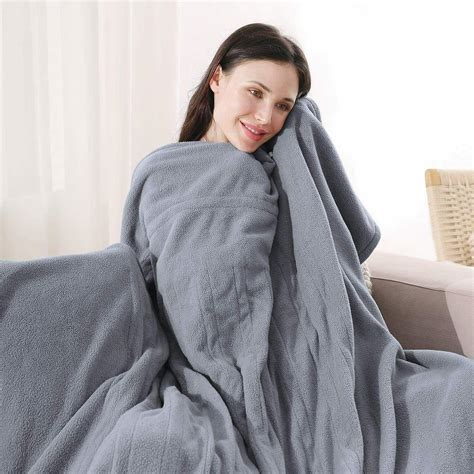 Maxkare Polar Fleece Electric Heated Blanket Twin Size