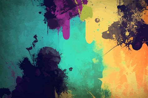 Premium Vector Abstract Impact A Dramatic Grunge Paint Background