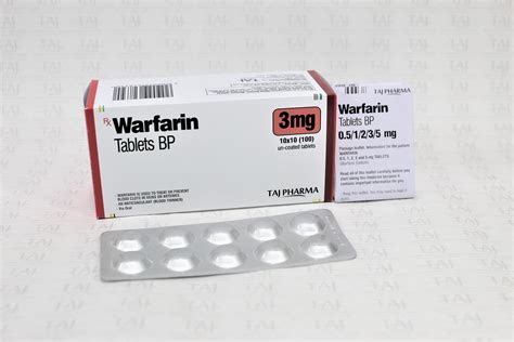 Taj Pharmaceuticals One Of The Leading Warfarin Tablets 3mg