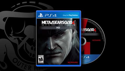 Metal Gear Solid 4 Guns Of The Patriots Playstation 4 Box Art Cover