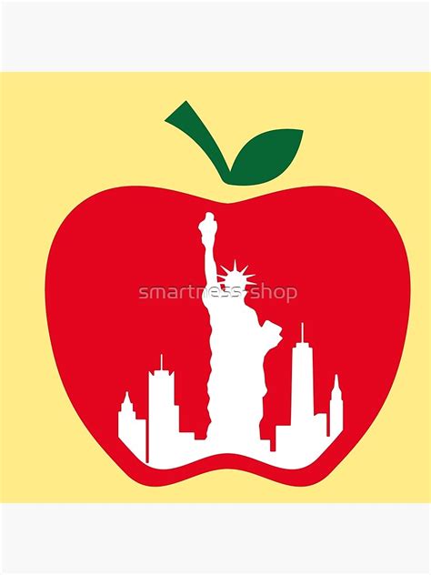 New York City The Big Apple Poster By Smartness Shop Redbubble