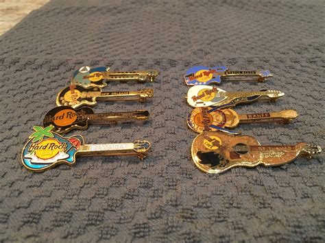 Collection Of Hard Rock Guitar Pins From Around The World Etsy