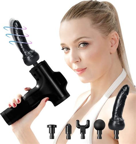 Uzhang Massage Gun Auto Thrusting Toys Machine Remote Control Massage Toy With