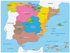 Map of Spain - Guide of the World