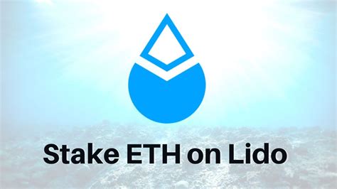 Lido How To Stake Ethereum Eth On Lido