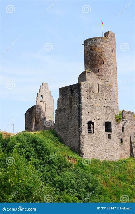 Ruined Lions Castle On The Monreal Stock Image Image Of Mountain