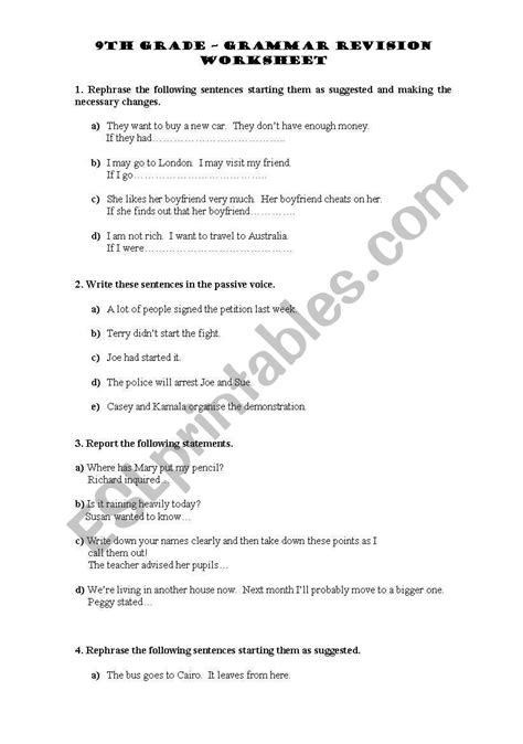 Grade 9 Grammar Lesson 44 Prepositions Good Grammar Grammar Worksheets