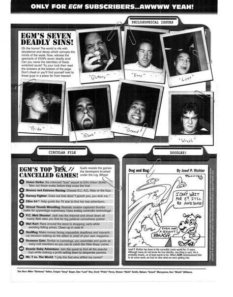 Debauchery And Laughs Egms Old Subscriber Inserts