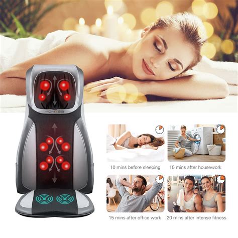 Electric Full Body Massager Massage Chair Cushion Grey And Foot Massager With Heat 2 Pcs Buy