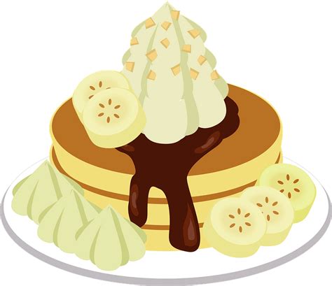 Banana Chocolate Pancake Clipart Free Download Transparent Png