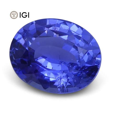 1 31 Ct Oval Blue Sapphire IGI Certified Unheated Blue Sapphire Oval