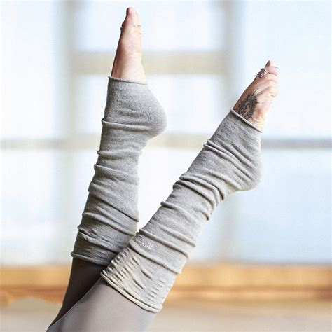 Cotton Leg Warmers Open Heel High Athletic Dance Gym Yoga Muscle