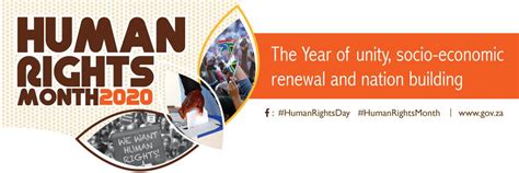 President jacob zuma will address this year's human rights day celebrations at the. Human Rights Month 2020 | South African Government