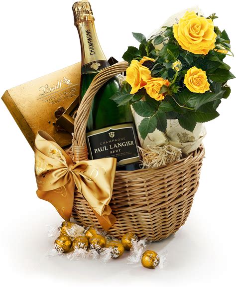 Baby gifts corporate hampers plant gift sets champagne & wine. Valentine's Day Roses & Chocolate Gift Basket With ...