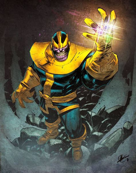 Thanos Comic Book Villains Marvel Comics Art Comic Villains