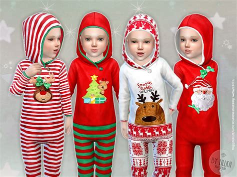 The Sims Resource Christmas Sleepsuit