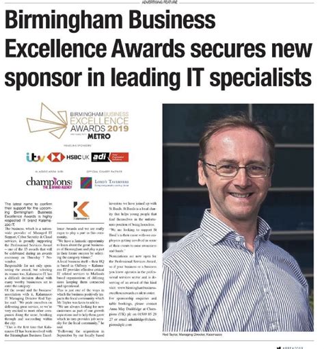 The Birmingham Business Excellence Awards 2019 Proud Sponsors