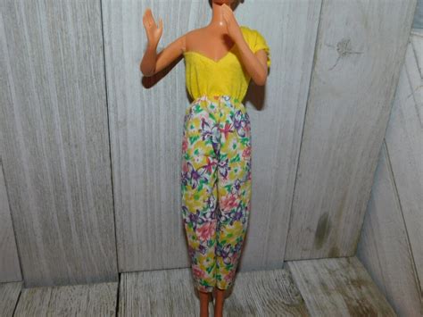 Vintage Fashion Doll Yellow Pant Suit Vintage Doll Clothes Etsy