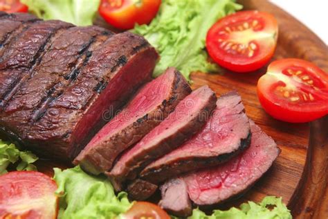 Red Beef Meat On Wooden Plate Stock Photo Image Of Plate Chef 7015586