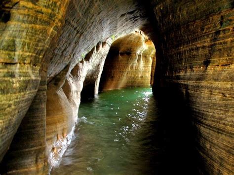 Miners Castle Sea Caves Pictured Rock National Lakeshore Pictured