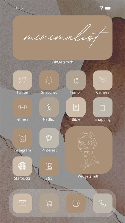 Beige App Icons Aesthetic