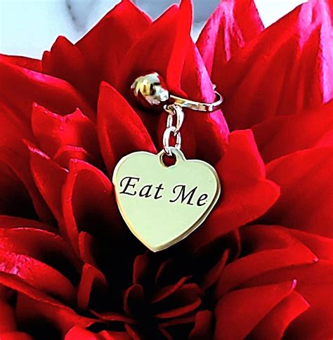 Eat Me Clit Clip On Pussy Jewelry Erotic Labial Clip Etsy