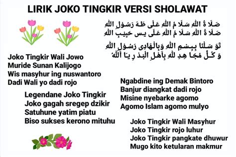Lirik Joko Tingkir Versi Sholawat Lengkap Arti Habib Bidin Majelis